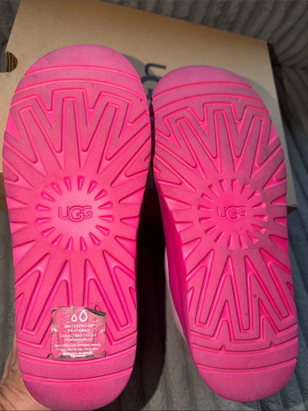 UGG Kids Pink & Fuchsia Waterproof Boots